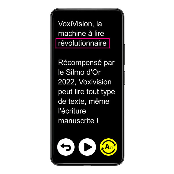 Machine à lire portable VoxiVision 2024 pour malvoyant