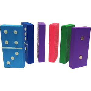 Dominos en relief avec plateau magnétique pour aveugle ou malvoyant