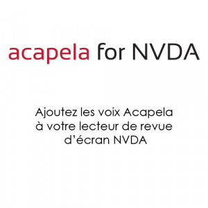 Ajoutez les voix de synthèse Acapela à votre lecteur de revue d’écran NVDA
